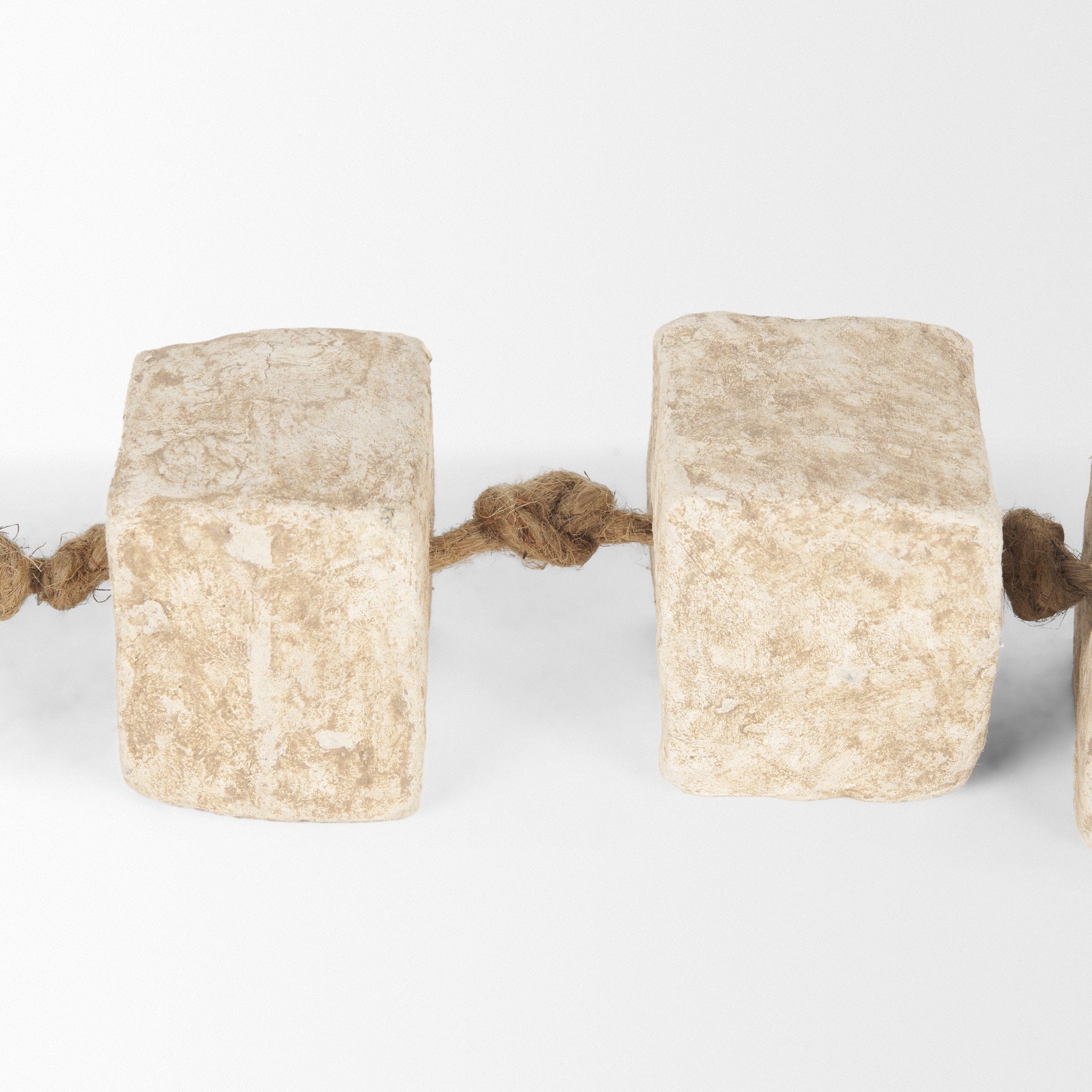 Mala Beige Paper Mache Cube Garland - Dekor Butik