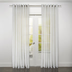 CurtainsMarbella Textured Linen Look Sheer Grommet Curtain 108" x 95" - Dekor Butik