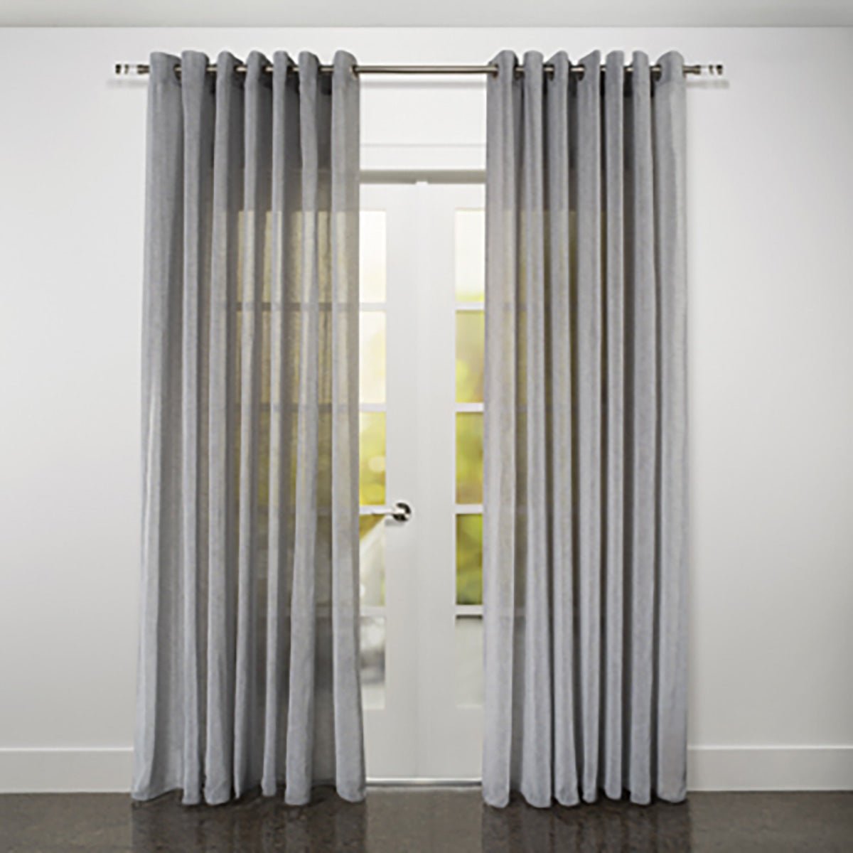CurtainsMarbella Textured Linen Look Sheer Grommet Curtain 108" x 95" - Dekor Butik