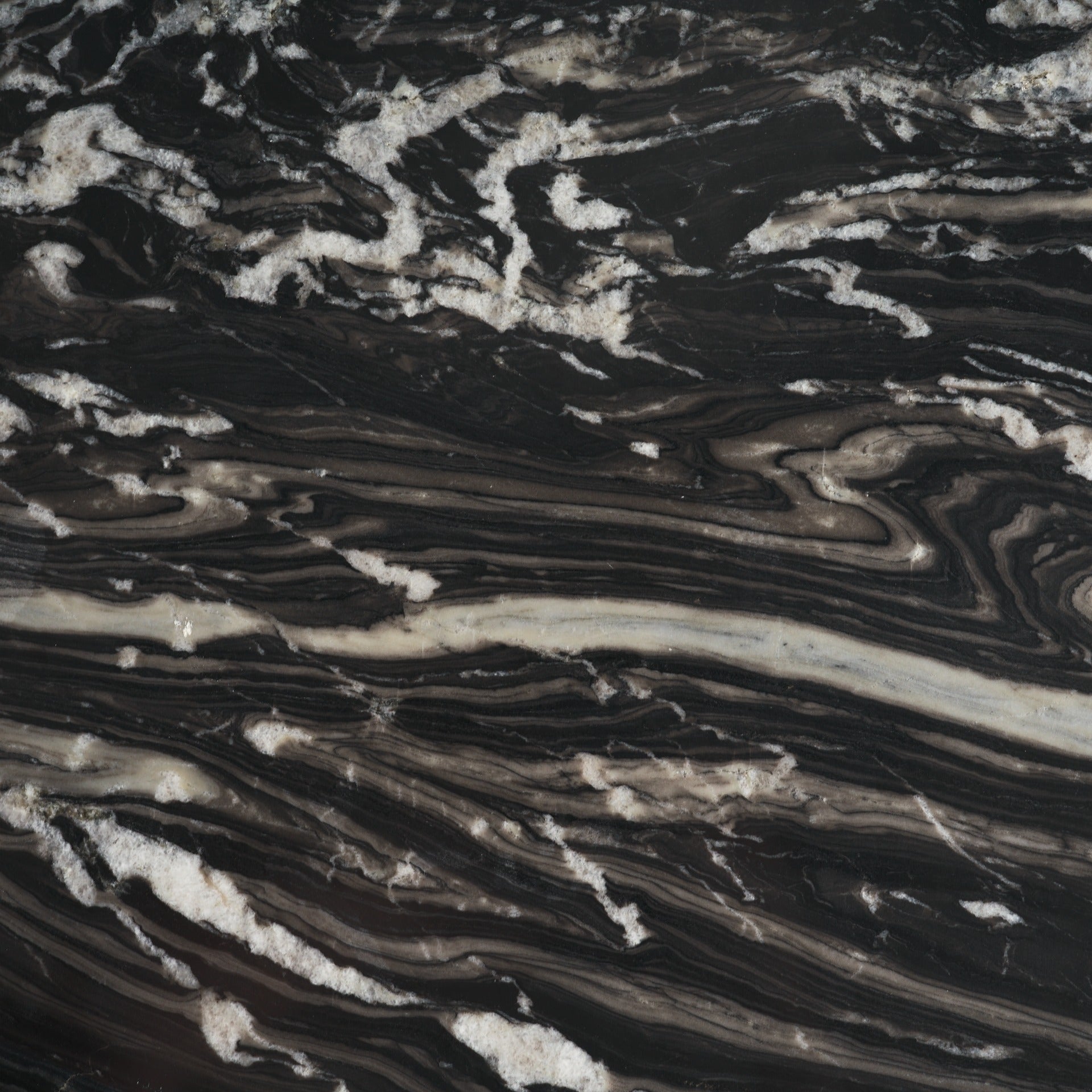 Marilyn Black Forest Marble Black Wood Pedestal Round Dining Table - Dekor Butik