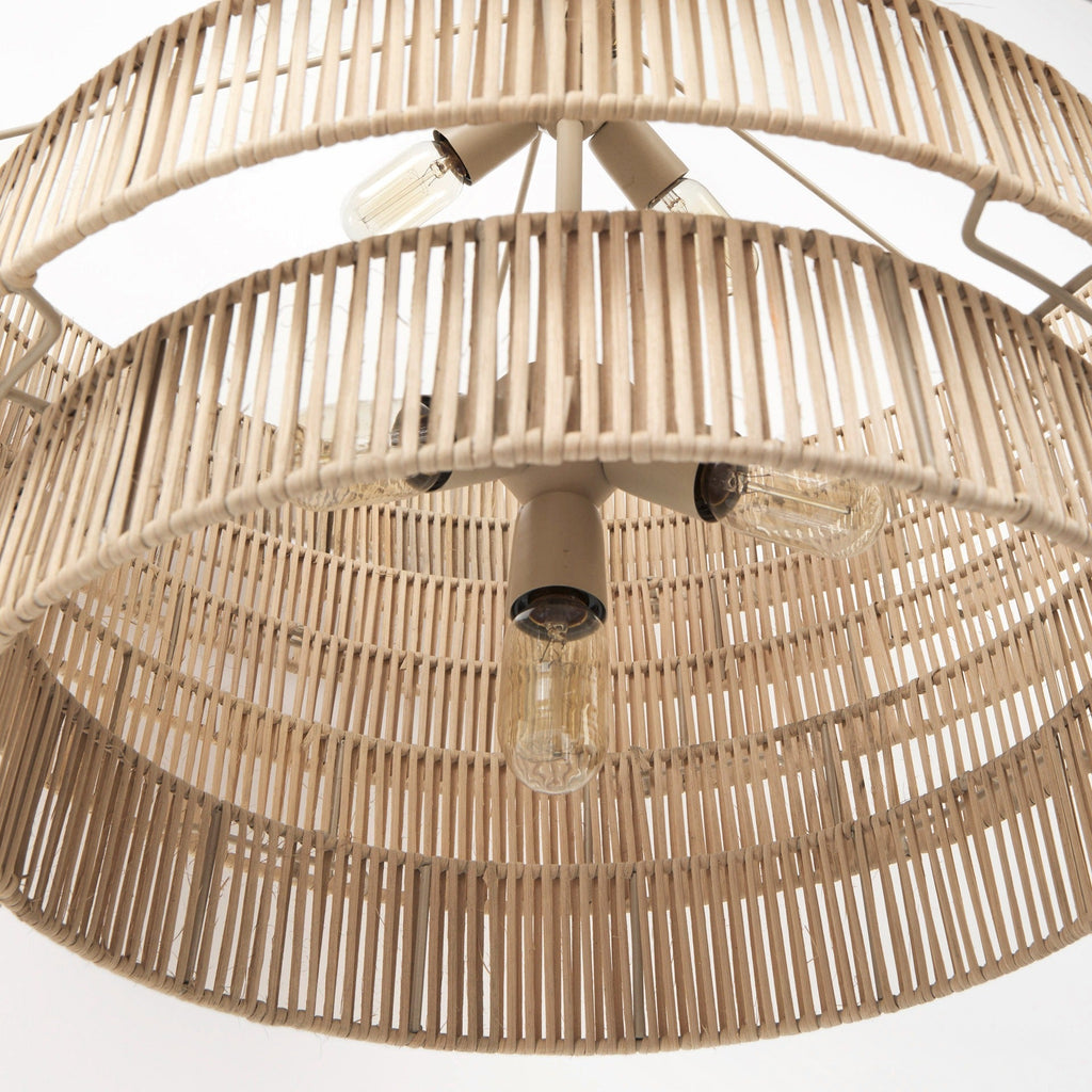 Marimba Natural can 6 Tier Chandelier - Dekor Butik