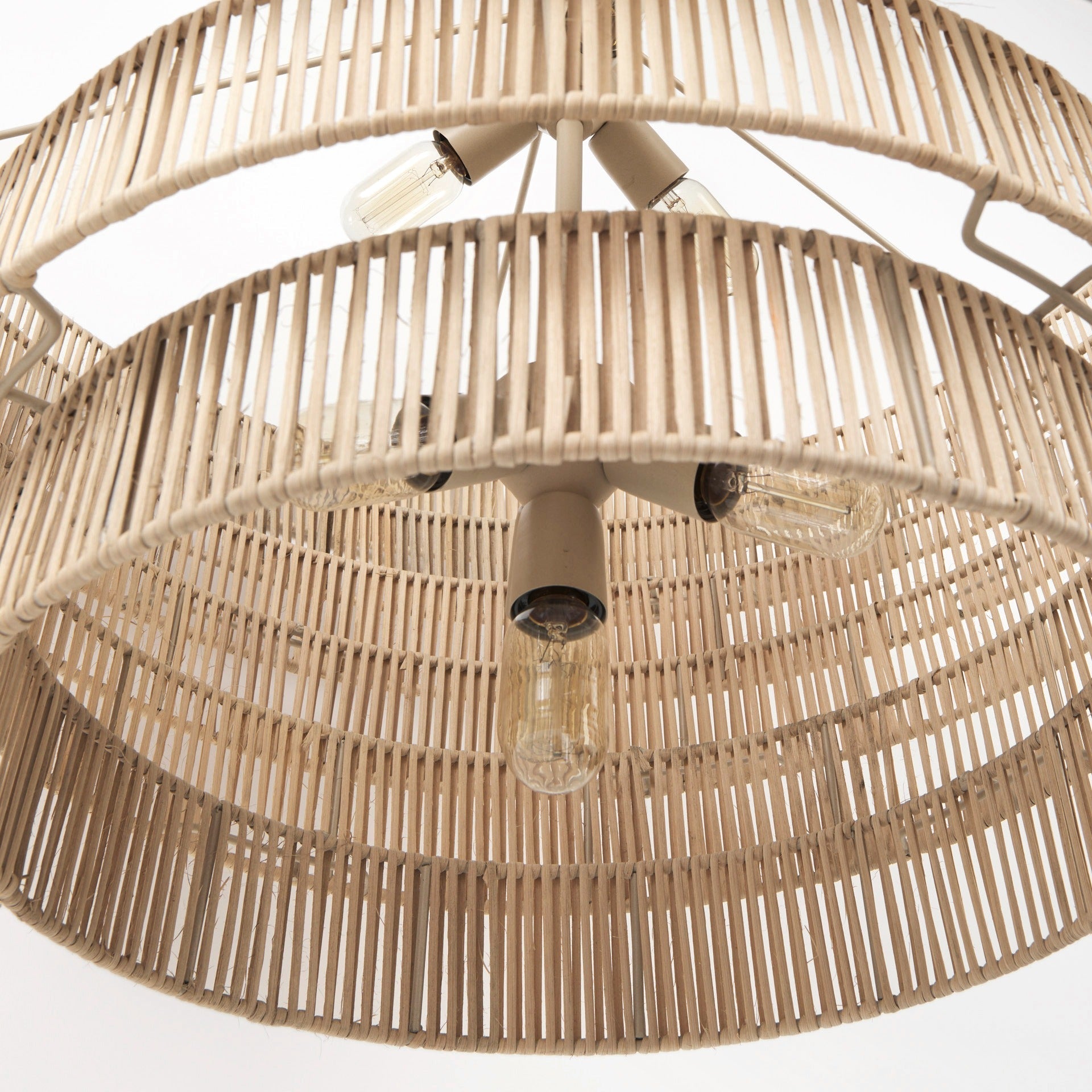 Marimba Natural can 6 Tier Chandelier - Dekor Butik