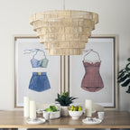 Marimba Natural can 6 Tier Chandelier - Dekor Butik