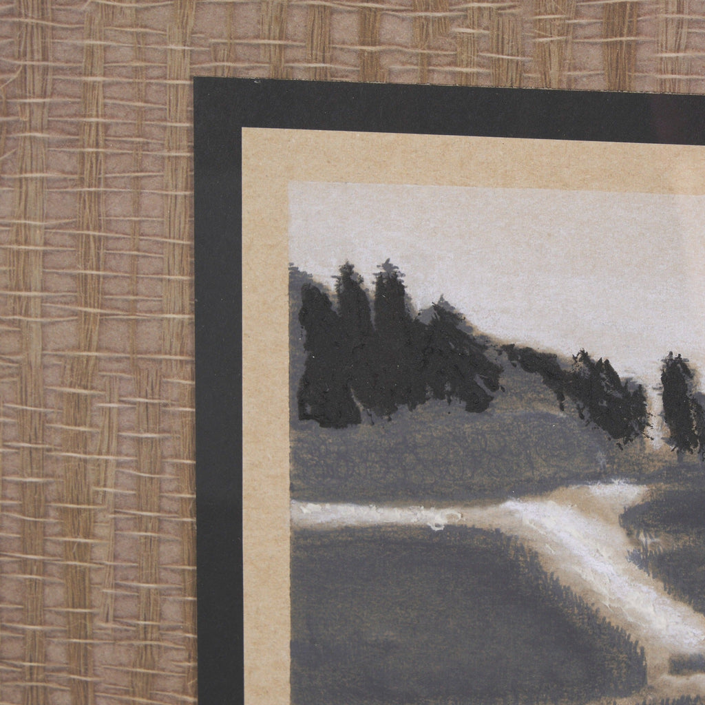 Marshland Shadows (Set of 2) by Mercana Studio a Hand Embellished Framed Art Print Matted under Glas - Dekor Butik