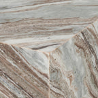 Matteo Solid Pink Marble Rectangular Coffee Table - Dekor Butik