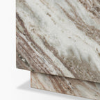 Matteo Solid Pink Marble Rectangular Coffee Table - Dekor Butik