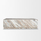 Matteo Solid Pink Marble Rectangular Coffee Table - Dekor Butik