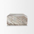 Matteo Solid Pink Marble Rectangular Coffee Table - Dekor Butik