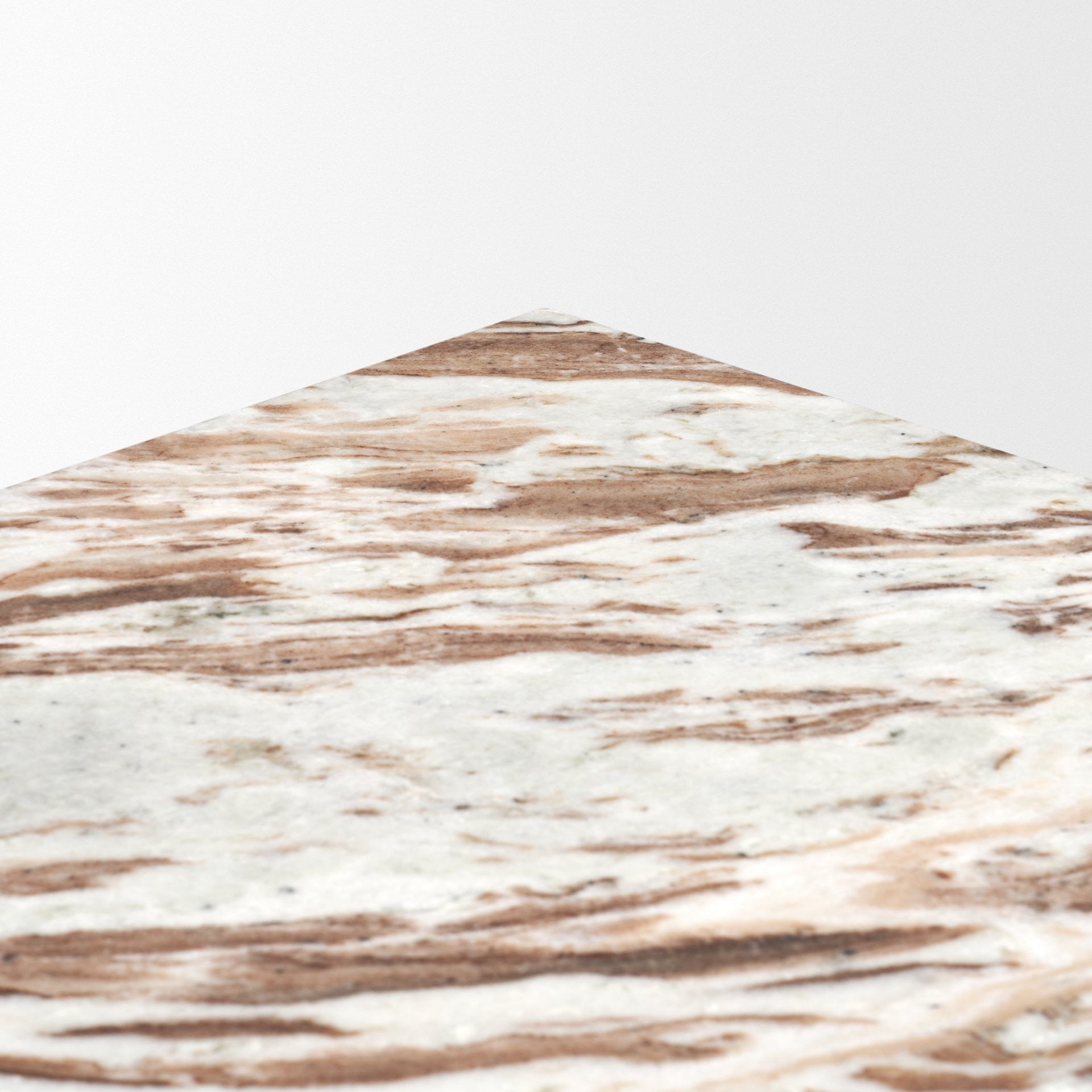 Matteo Solid Pink Marble Square Side Table - Dekor Butik