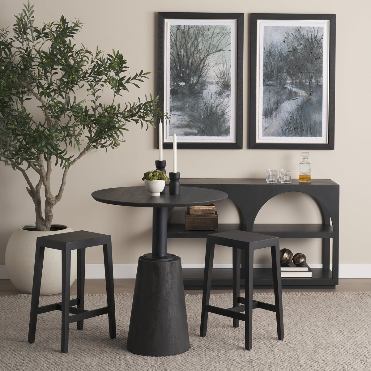 FurnitureMaxwell Counter Height Table | 3 Finishes - Dekor Butik
