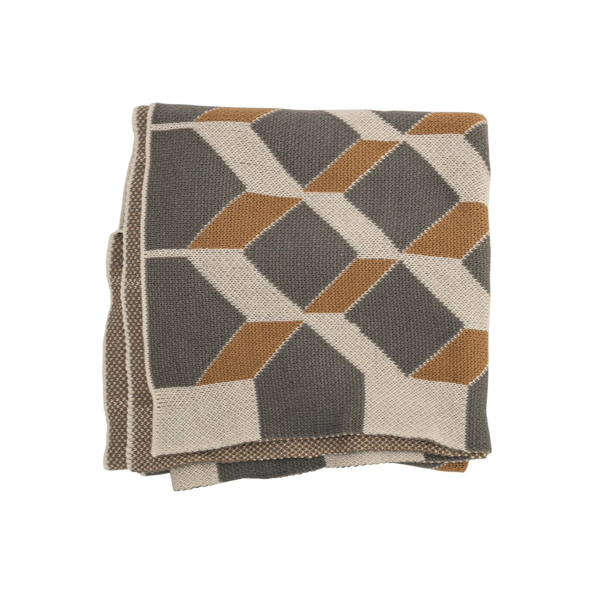 Throw BlanketsMetroGlam Tri Color Arcylic Knit Throw Blanket 50"x 60" - Dekor Butik