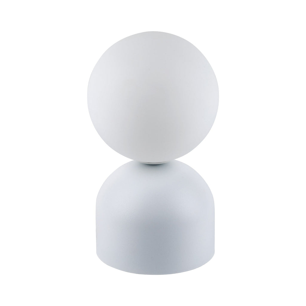 Miki Modern Glass Globe Table Lamp for Bedroom Nightstand, Living Room & Ambient Accent Lighting - Dekor Butik