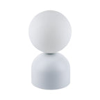 Miki Modern Glass Globe Table Lamp for Bedroom Nightstand, Living Room & Ambient Accent Lighting - Dekor Butik
