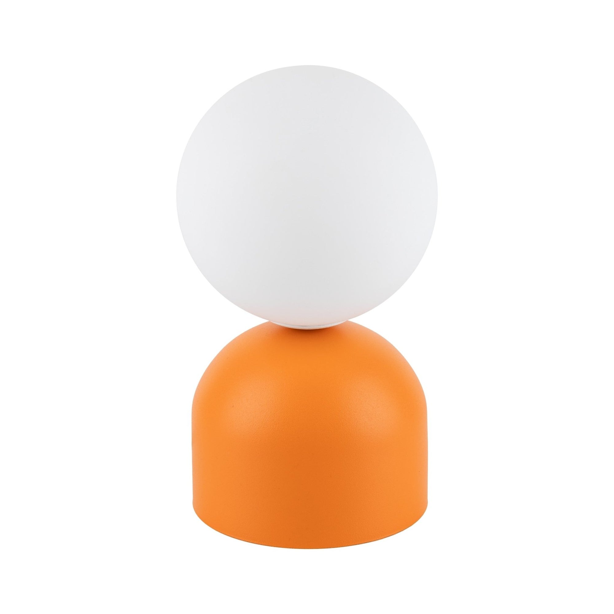 Miki Modern Glass Globe Table Lamp for Bedroom Nightstand, Living Room & Ambient Accent Lighting - Dekor Butik