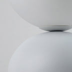 Miki Modern Glass Globe Table Lamp for Bedroom Nightstand, Living Room & Ambient Accent Lighting - Dekor Butik
