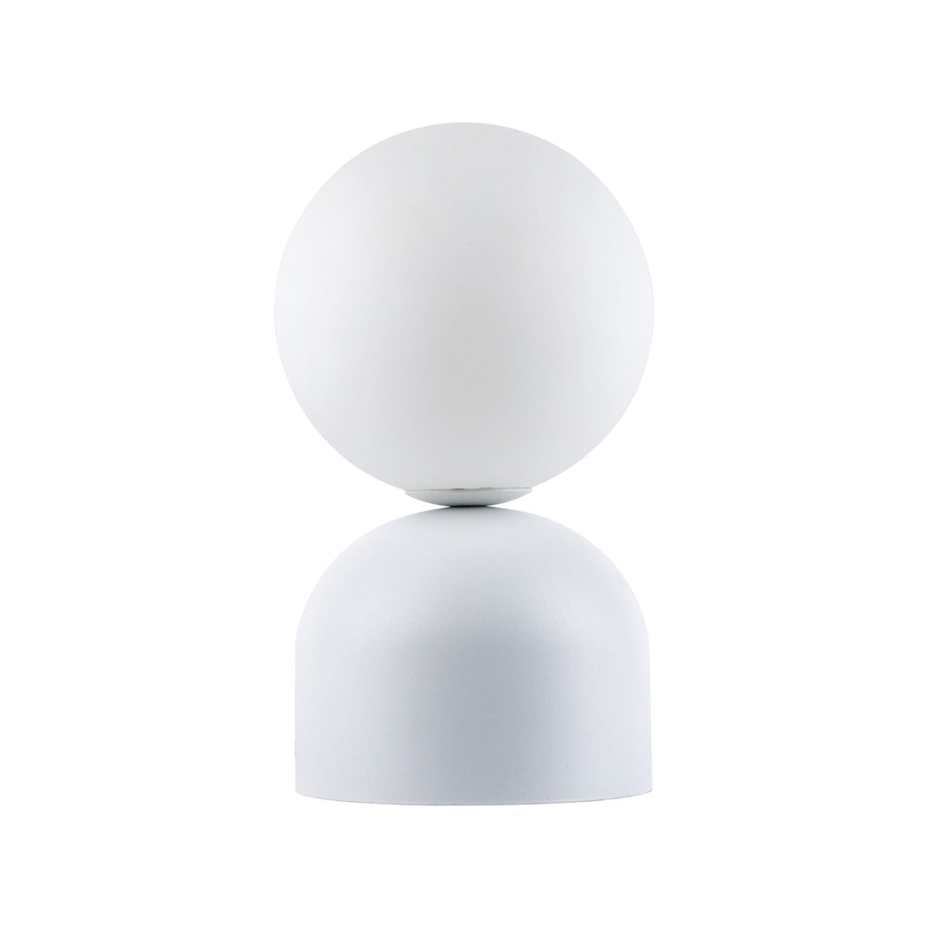 Miki Modern Glass Globe Table Lamp for Bedroom Nightstand, Living Room & Ambient Accent Lighting - Dekor Butik