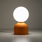 Miki Modern Glass Globe Table Lamp for Bedroom Nightstand, Living Room & Ambient Accent Lighting - Dekor Butik