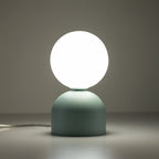 Miki Modern Glass Globe Table Lamp for Bedroom Nightstand, Living Room & Ambient Accent Lighting - Dekor Butik