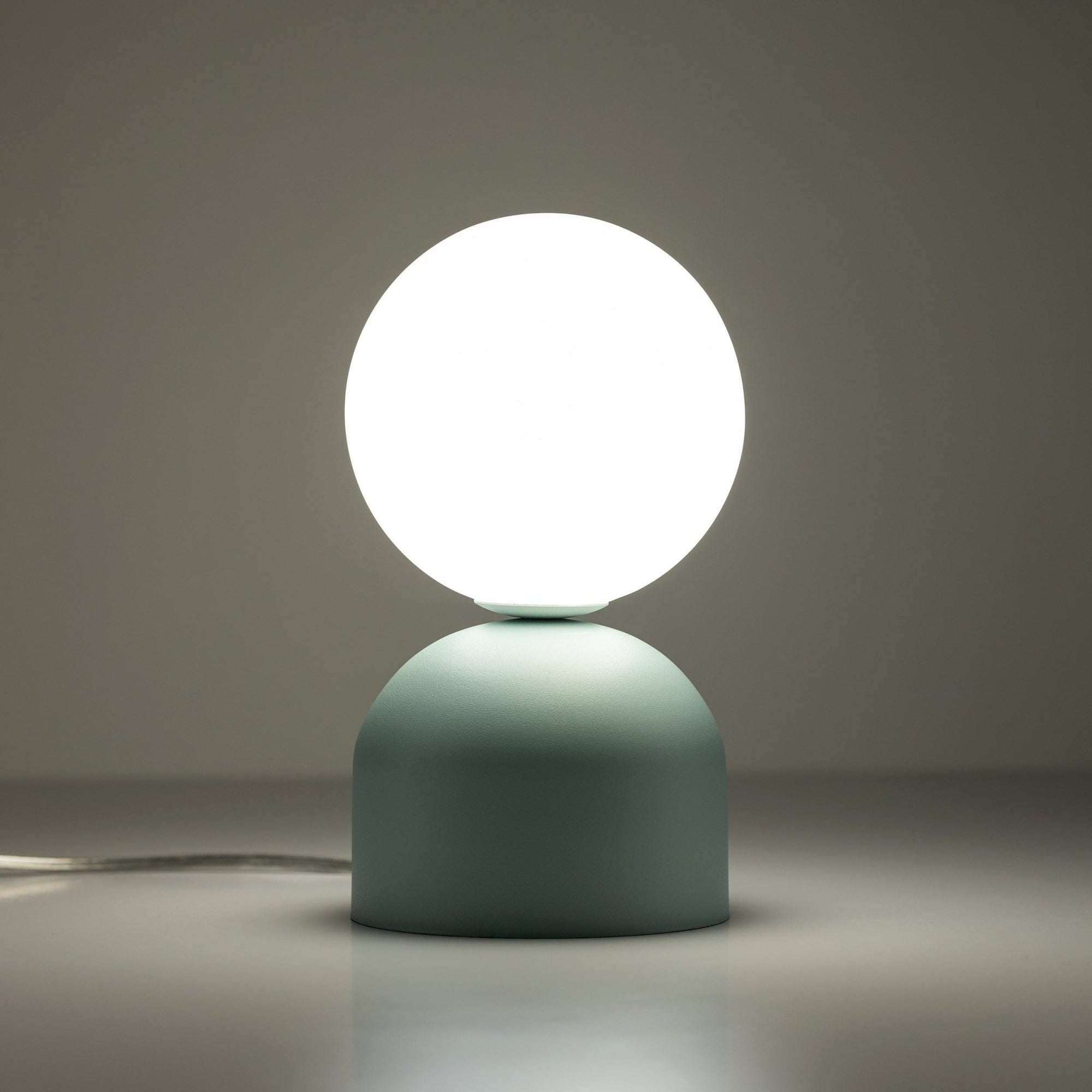 Miki Modern Glass Globe Table Lamp for Bedroom Nightstand, Living Room & Ambient Accent Lighting - Dekor Butik