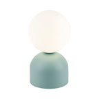 Miki Modern Glass Globe Table Lamp for Bedroom Nightstand, Living Room & Ambient Accent Lighting - Dekor Butik