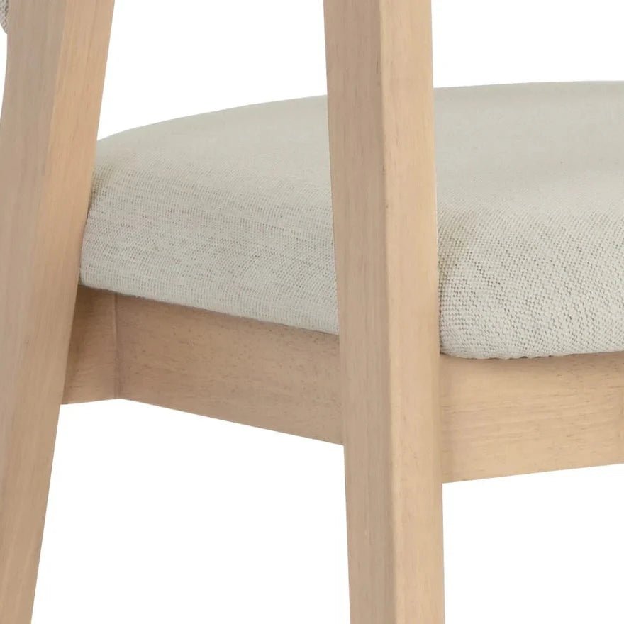 Dining ChairsMilton Dining Armchair - Light Oak Frame - Dekor Butik