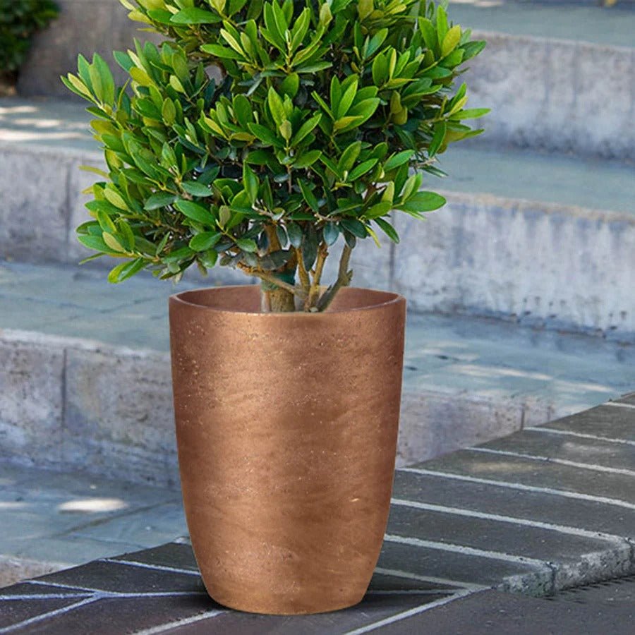 Mineral Medium Tapered Vase - Metallic Bronze - Dekor Butik