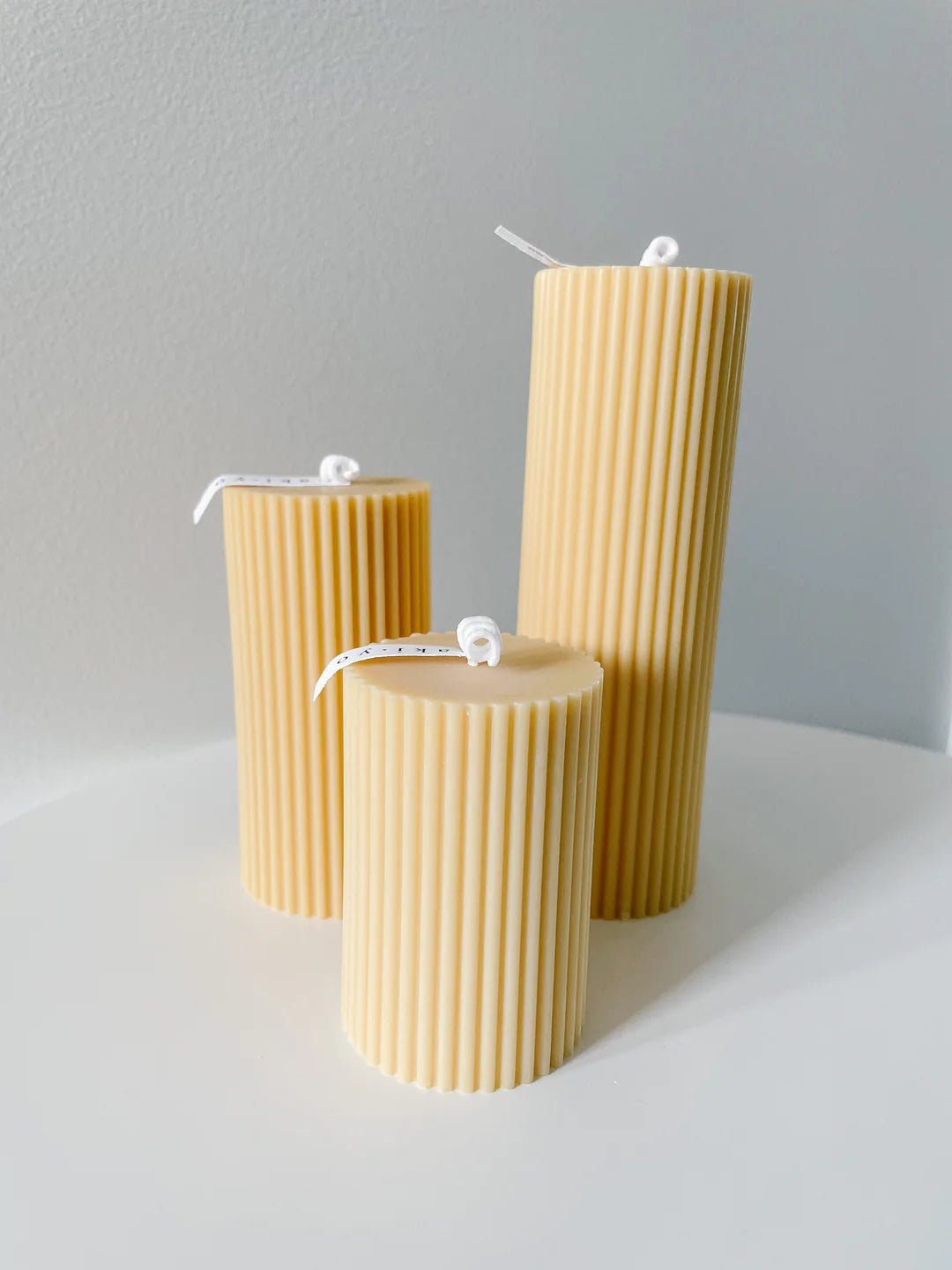 Candles and HoldersMinimalist Pillar Candle Set - 3 Colors - Dekor Butik