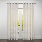 CurtainsModena Retro Jacquard Design Sheer Grommet Curtain 108" x 95" - Dekor Butik
