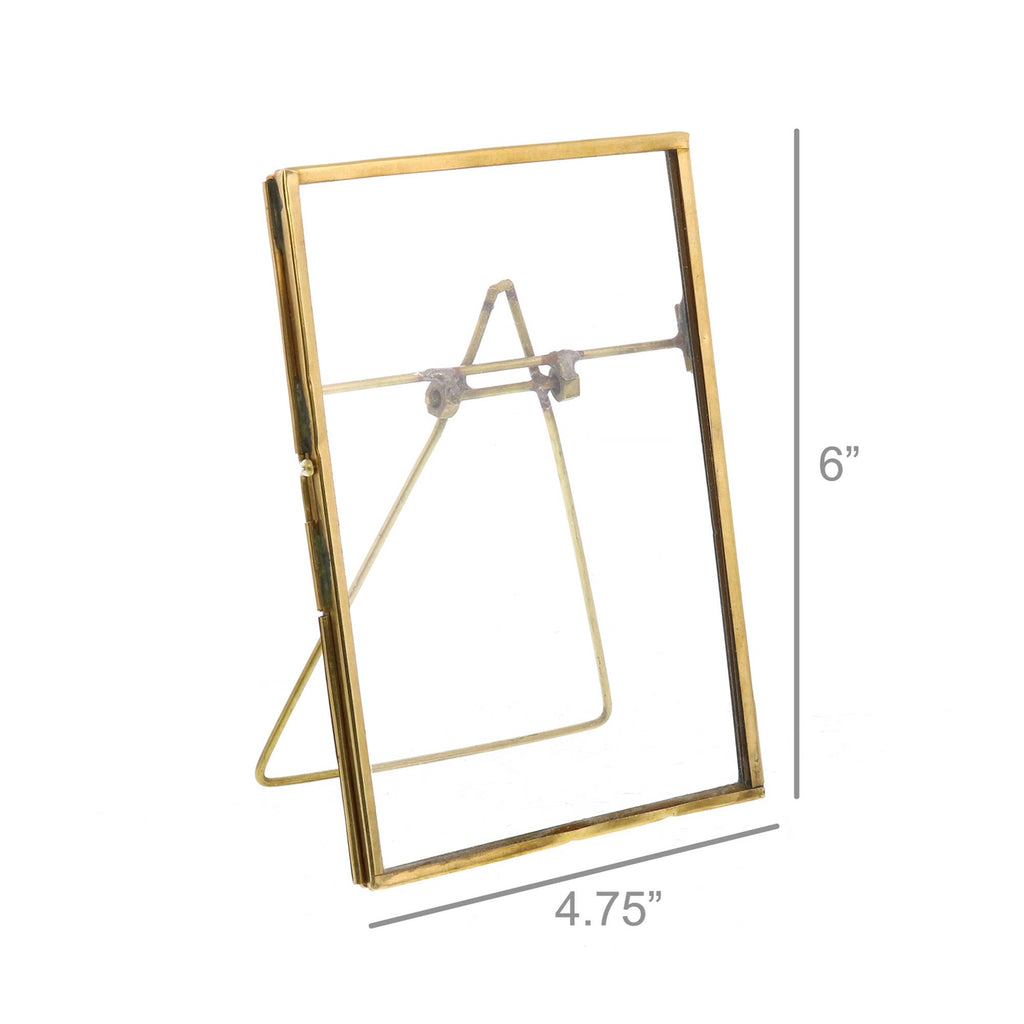 Monroe Easel Frame - Vertical - Brass - Dekor Butik