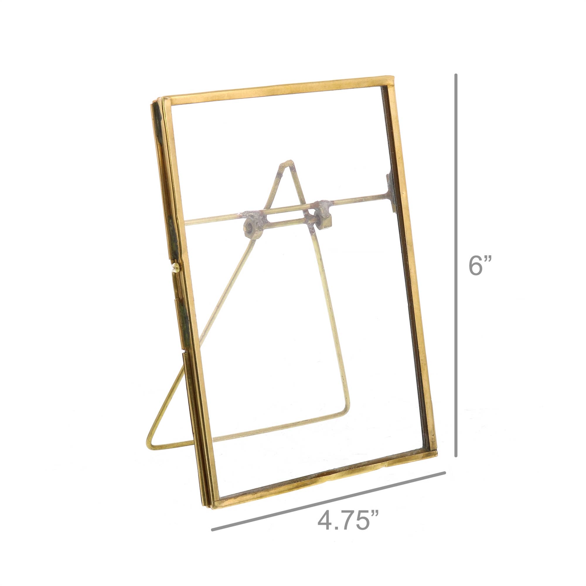 Monroe Easel Frame - Vertical - Brass - Dekor Butik