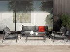conversationalMonti 4 - Piece Aluminum Outdoor Conversational Set - Dekor Butik
