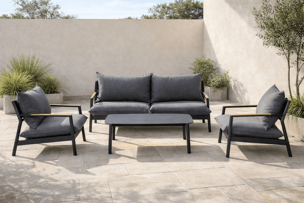 conversationalMonti 4 - Piece Aluminum Outdoor Conversational Set - Dekor Butik