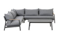 sectionalMonti Nordic Aluminum Sectional Set – Grey Cushions - Dekor Butik