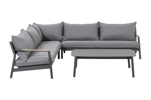 sectionalMonti Nordic Aluminum Sectional Set – Grey Cushions - Dekor Butik