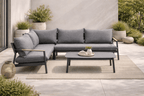 sectionalMonti Nordic Aluminum Sectional Set – Grey Cushions - Dekor Butik