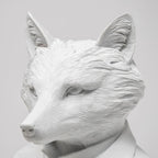 Murray 6L x 5W White Resin Business Fox - Dekor Butik