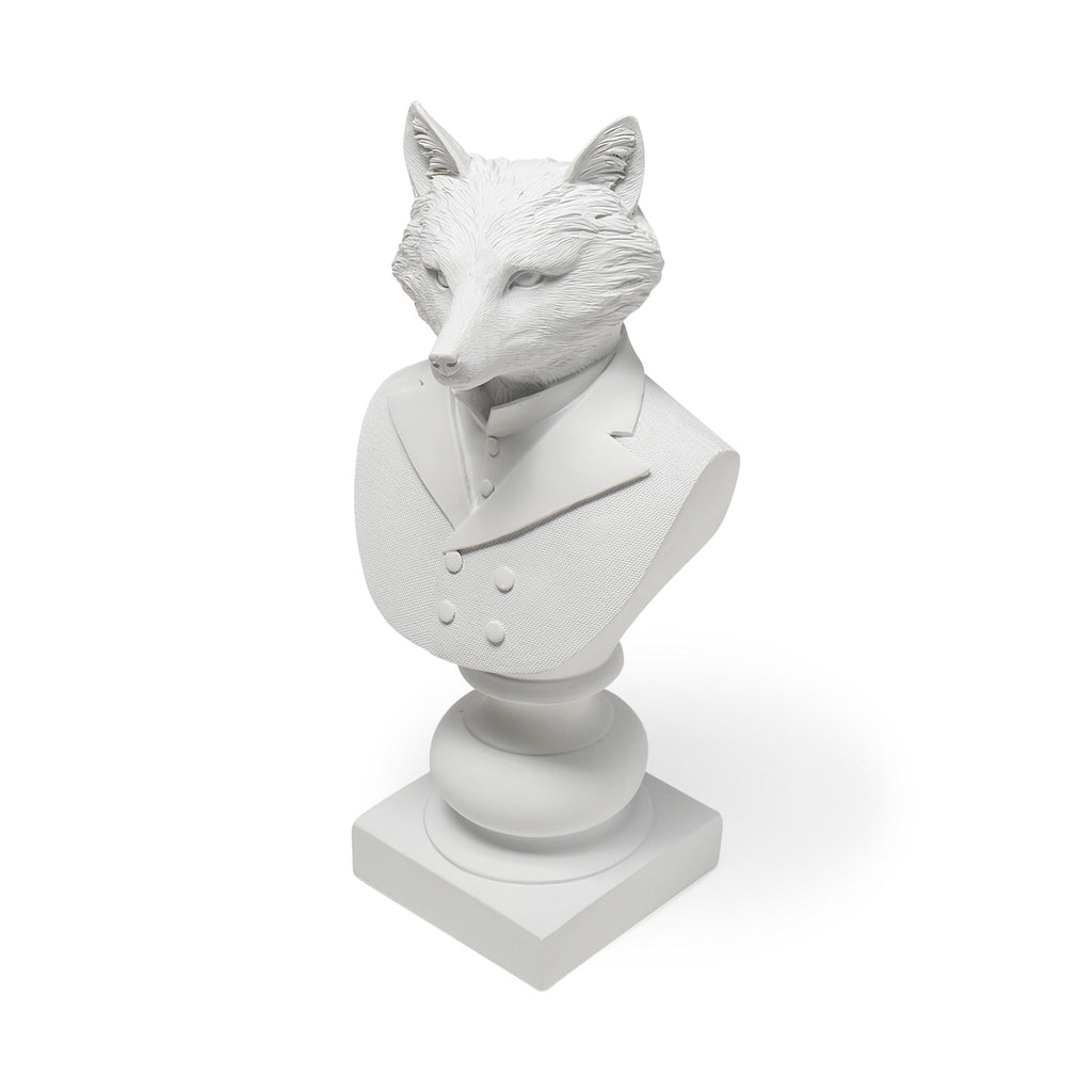 Murray 6L x 5W White Resin Business Fox - Dekor Butik