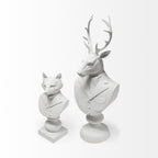 Murray 6L x 5W White Resin Business Fox - Dekor Butik