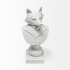 Murray 6L x 5W White Resin Business Fox - Dekor Butik