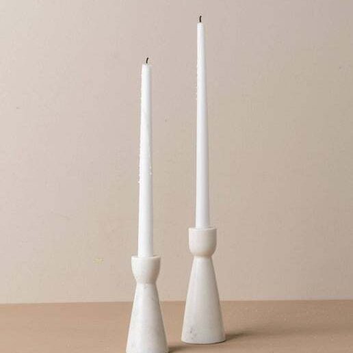 DecorMuum Marble Candle Holders - Set of 2 - Dekor Butik