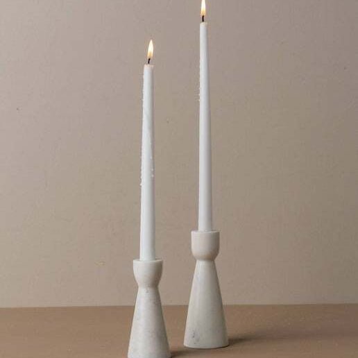 DecorMuum Marble Candle Holders - Set of 2 - Dekor Butik