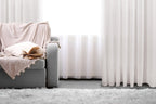 CurtainsMykonos Horizontal Striped Jacquard Sheer Grommet Curtain 108" x 95" - Dekor Butik