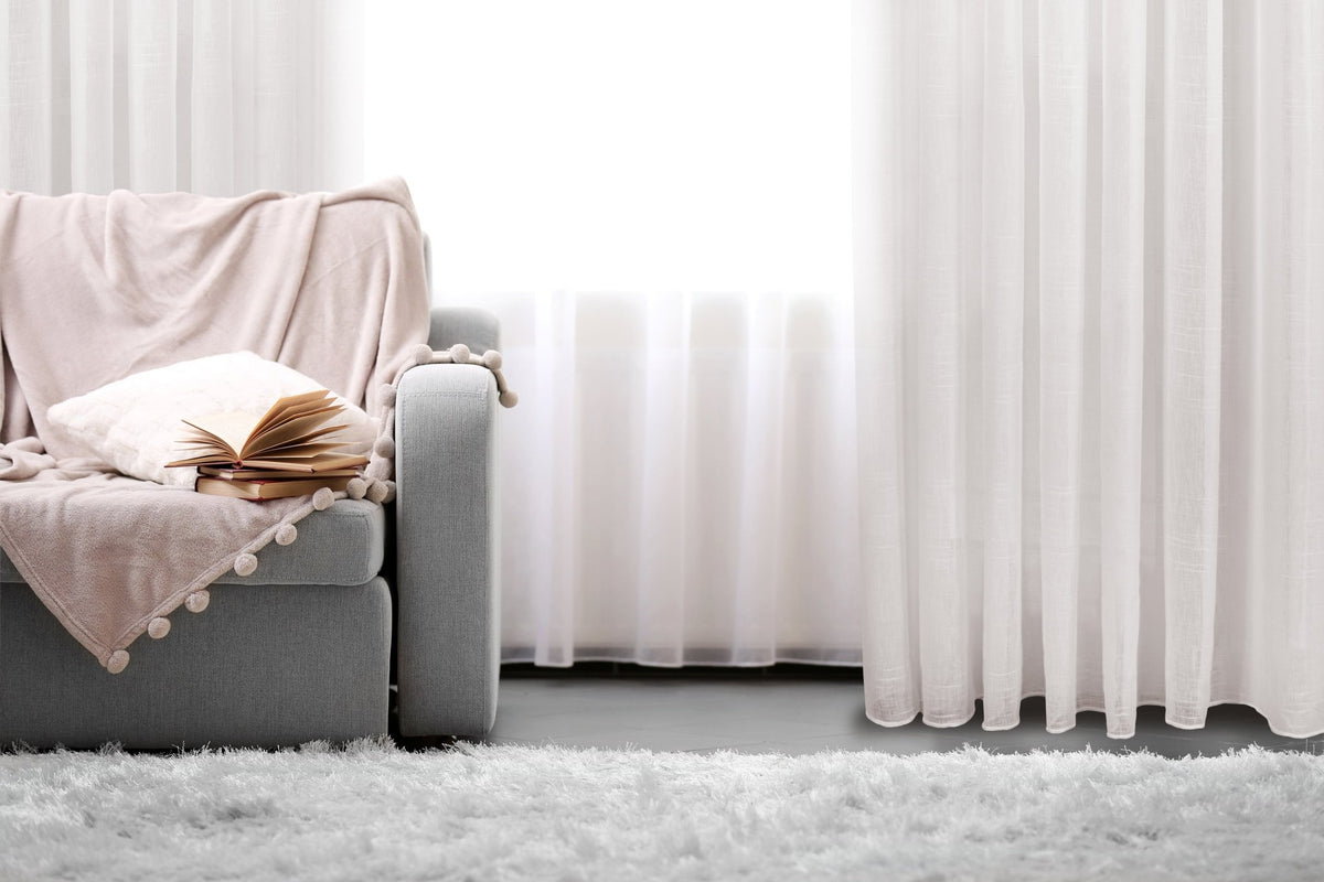 CurtainsMykonos Horizontal Striped Jacquard Sheer Grommet Curtain 108" x 95" - Dekor Butik