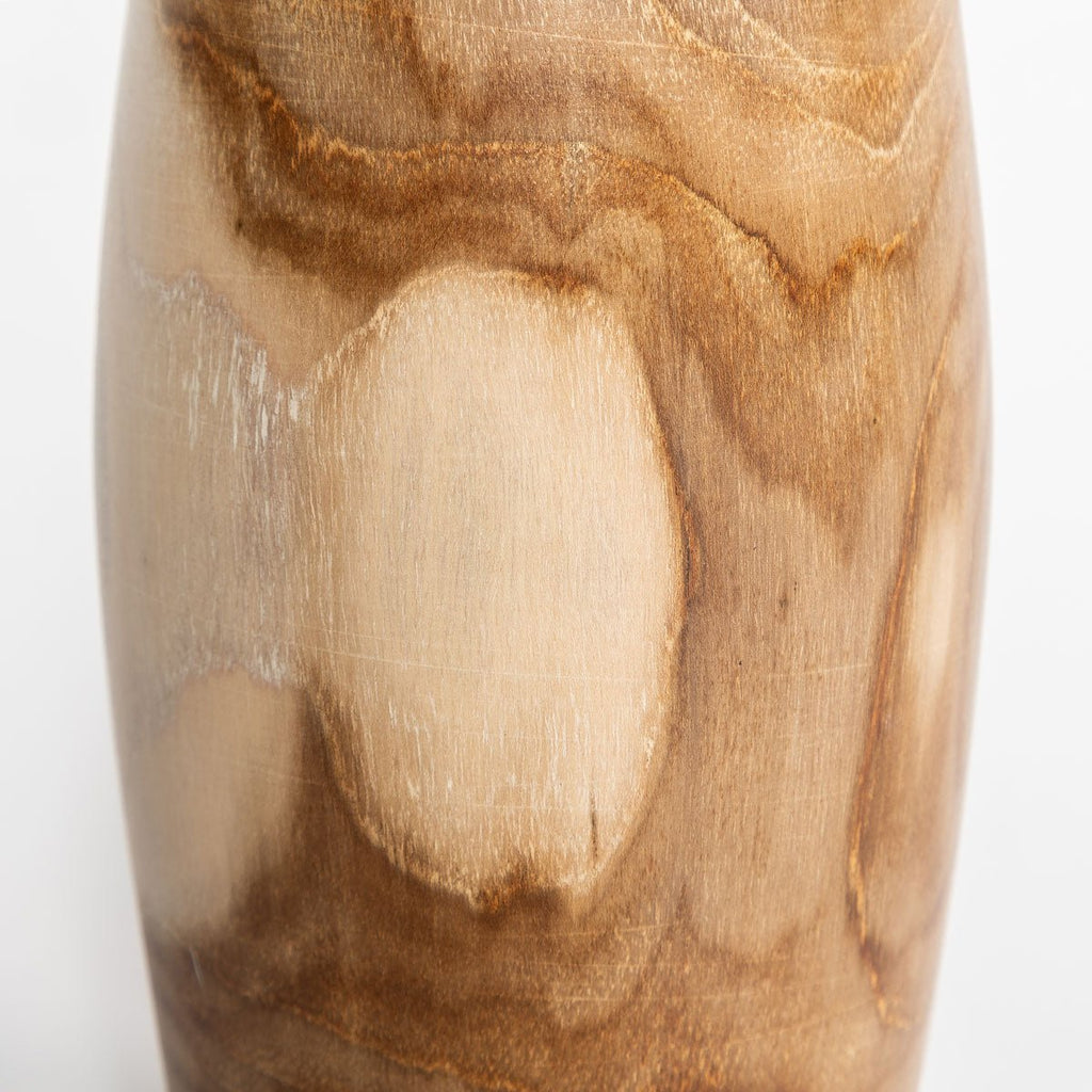 Natura Bari Vase Tall - White Wash Teak - Dekor Butik