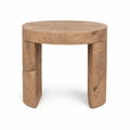 baseNatura Bundar Accent Table - Bleached - Dekor Butik