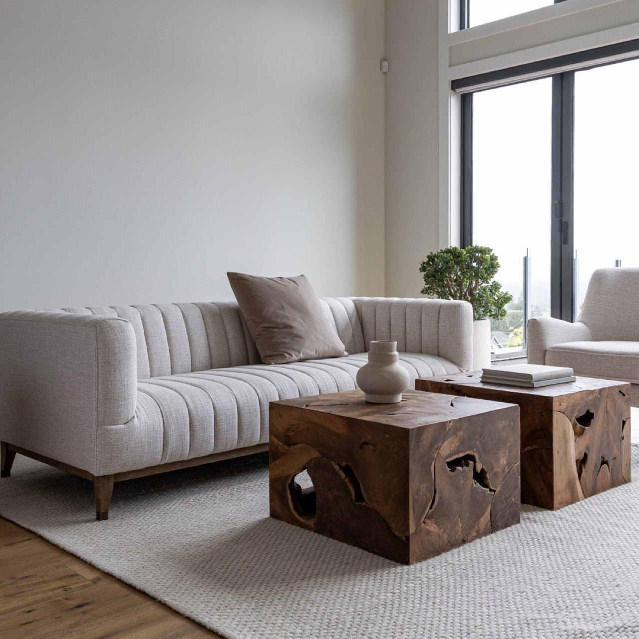 baseNatura Flow Condo Square Coffee Table - Dekor Butik
