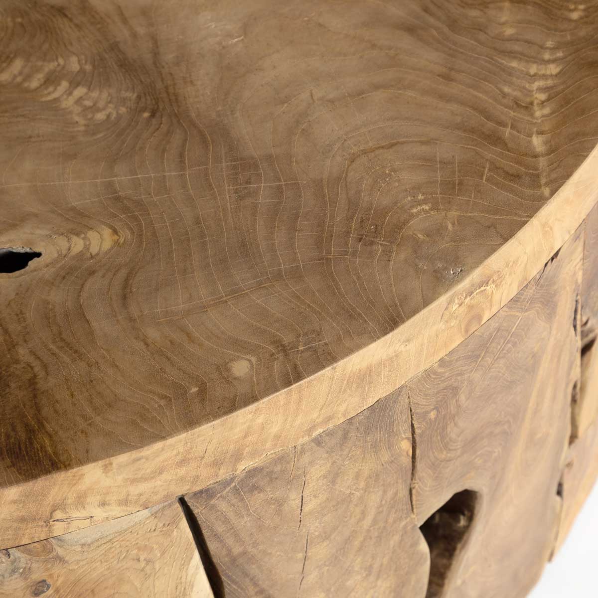 baseNatura Flow Round Coffee Table - Bleached - Dekor Butik