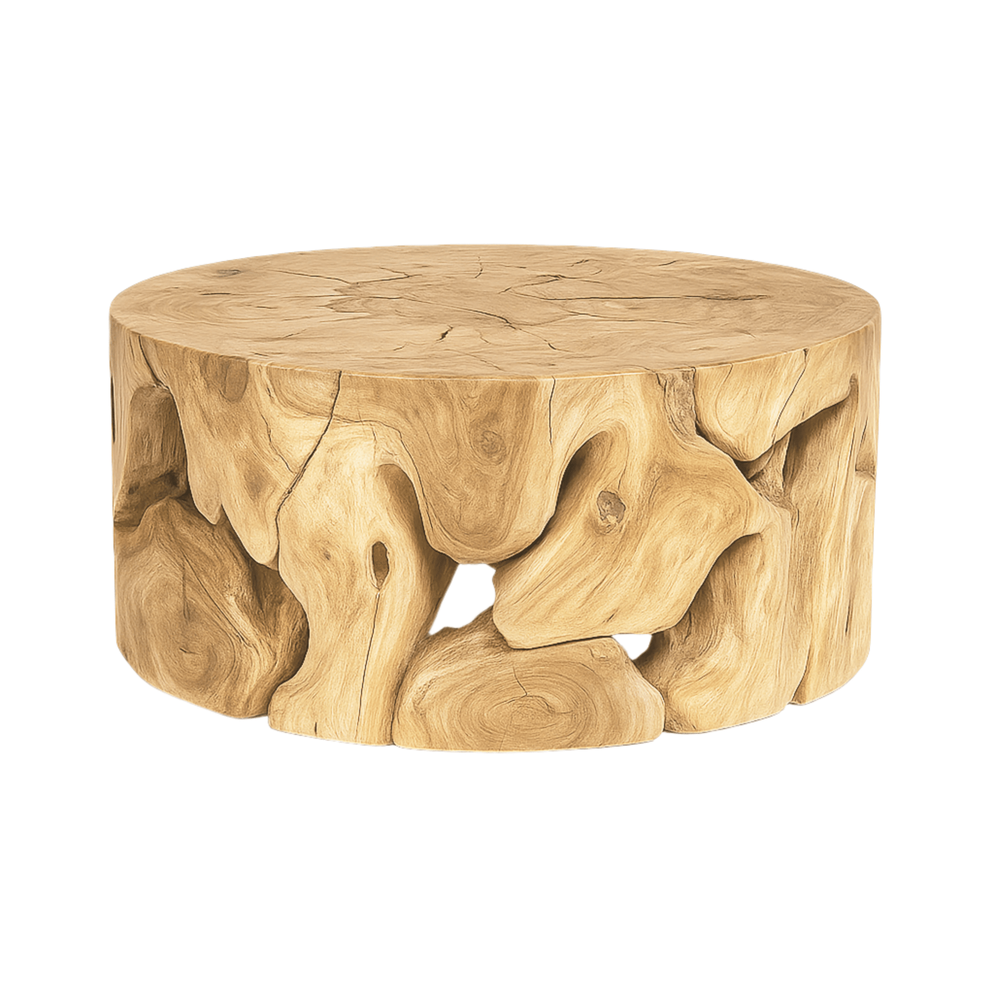 baseNatura Flow Round Coffee Table - Bleached - Dekor Butik