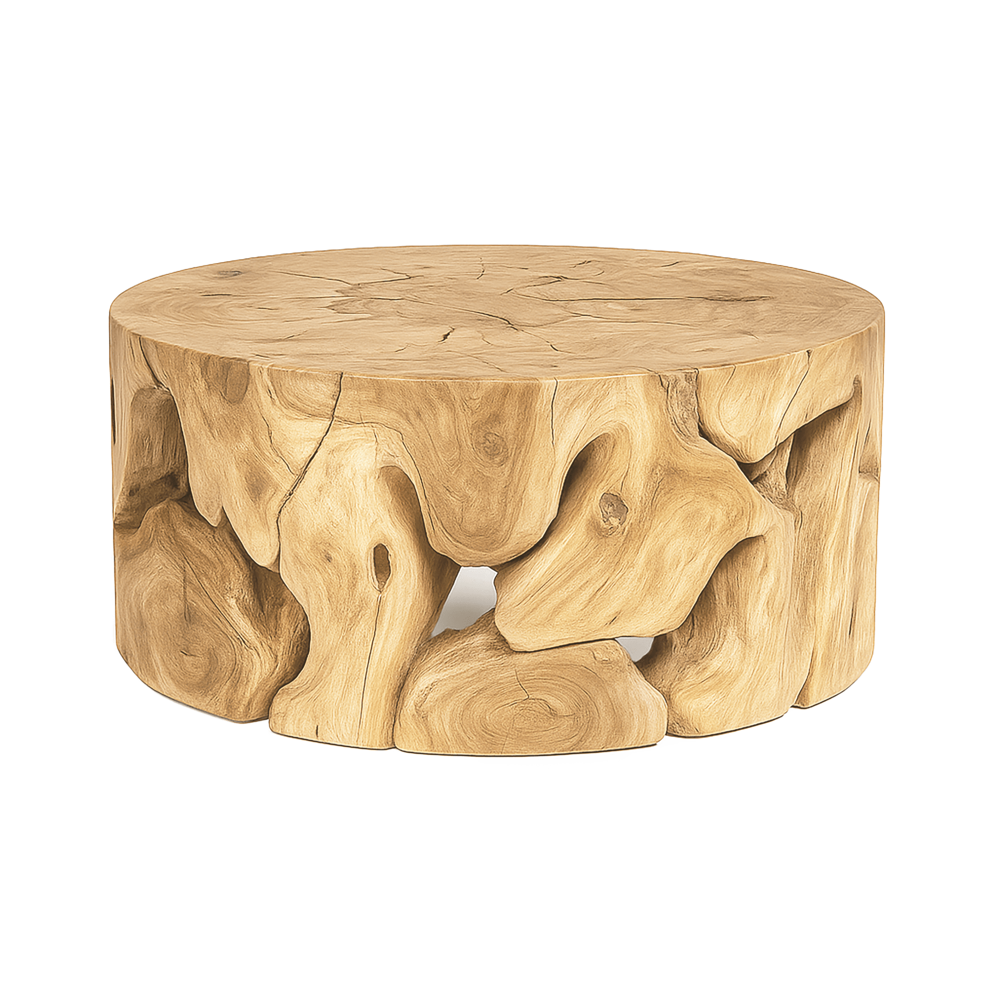 baseNatura Flow Round Coffee Table - Bleached - Dekor Butik