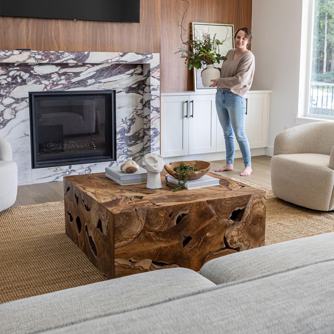 baseNatura Flow Square Coffee Table - Dekor Butik